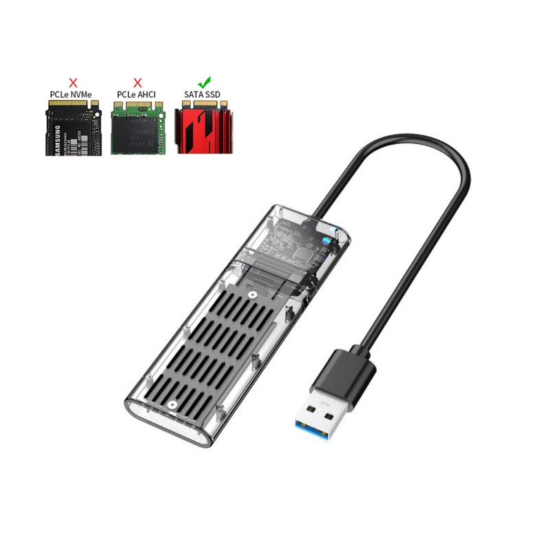 HDD ڽ SSD ̽ NVME/SATA  M.2 To USB 3.0..